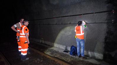 L’IRSN réalise des campagnes de mesures du radon, notamment dans les tunnels SNCF.