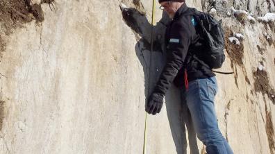 Un mois après le séisme de 2016 en Italie, les experts de l’Institut se rendent sur place pour observer la géologie des failles.